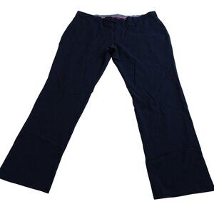 Tommy Hilfiger Navy Blue Dress Pants Men Size 39 x 29.5 Zipper Fly Pockets